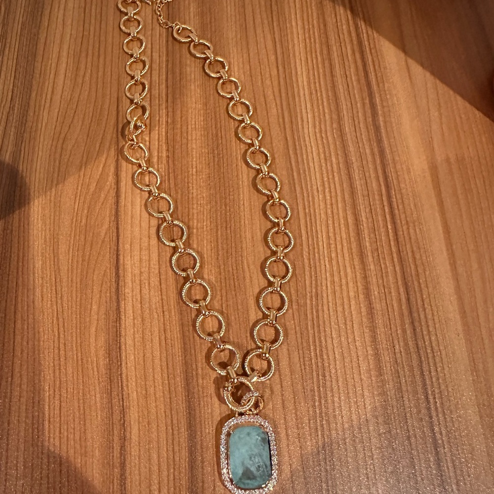 Bomb party Aqua marine resort wear necklace